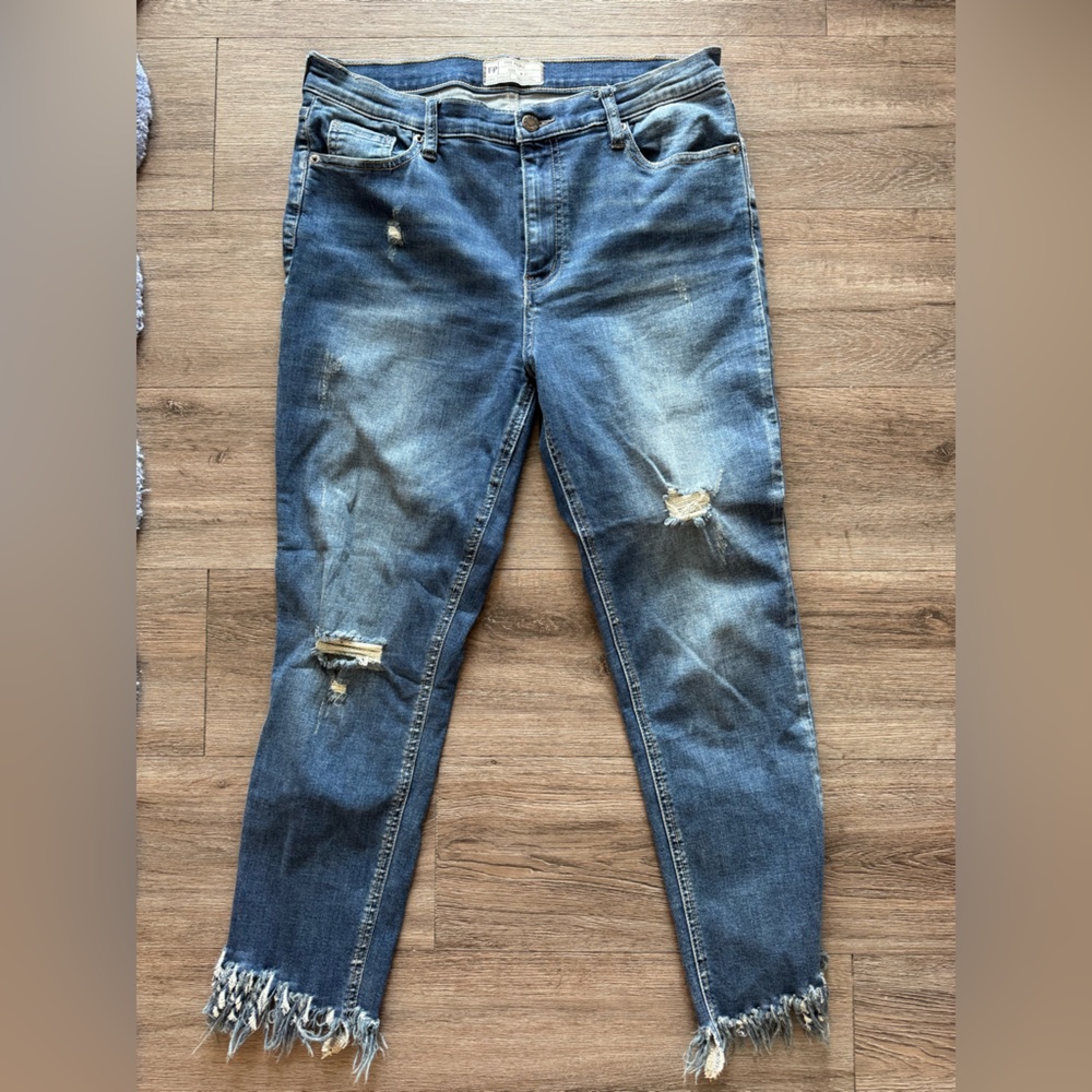 Free People Classic Indigo Denim
